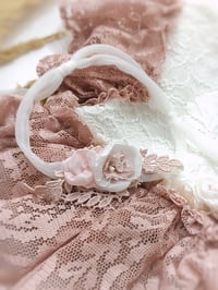 Image 2 of Photoshoot Set for Sitter baby girl - Sophie - age 9-12 months (off white and dusty pink)