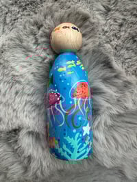 Image 3 of CORALIE - Ocean themed Peg Doll