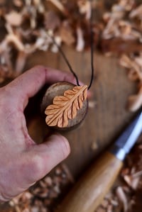 Image 5 of Oak Leaf—- Pendant Necklace 