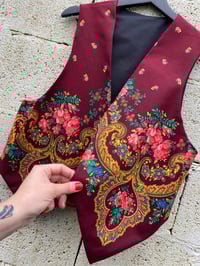 Image 2 of Chaleco feito a man. FOLIADA GRANATE. Feito por encarga!