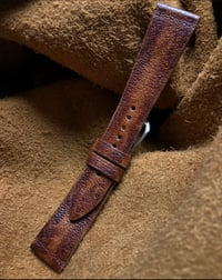 Image 1 of Hand-Patina Pigskin Classic Watch Strap