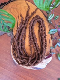 Image 1 of Alpaca Wool Dreadlocks - Mid Warm Brown