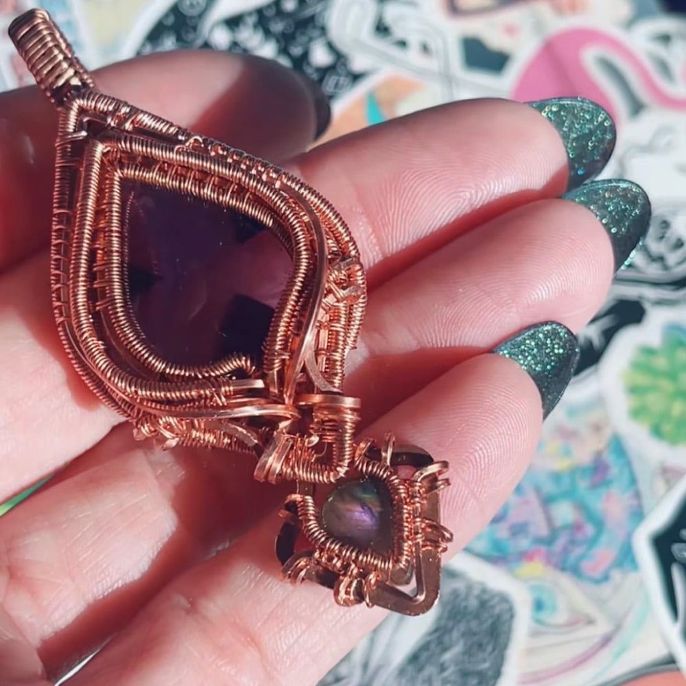 Image of Amethyst & Purple Labradorite