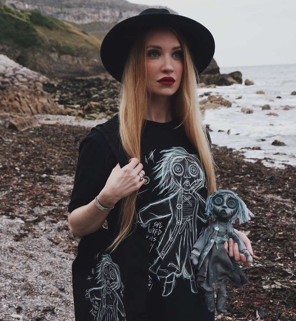 Image of PREORDER Button Ghost Tee