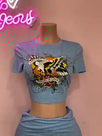 Image 2 of Hardy blue-pants set