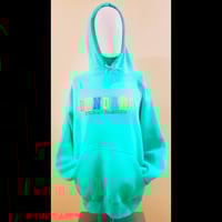 Image 2 of Turquoise pullover hoodie