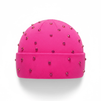 Image 3 of Pink Radiance Crown Beanie