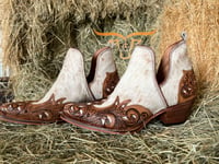 West Street Hand Tooled Western Booties