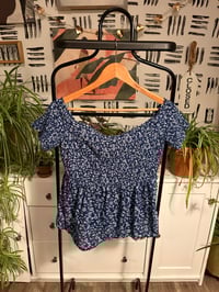 Image 1 of Old Navy boho blue top 