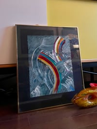 Image 2 of “Float Free”, Oil Abstract on Paper