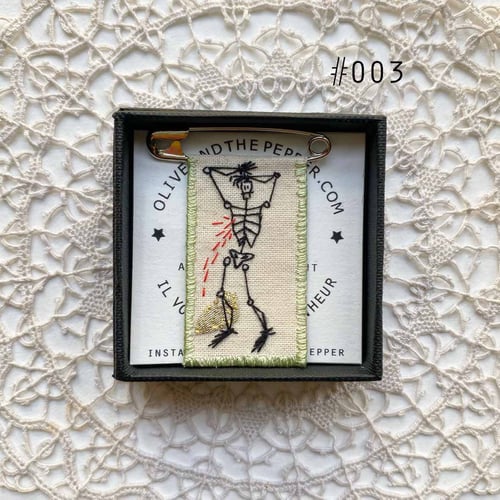 Image of Broche "Squelette Exquis"