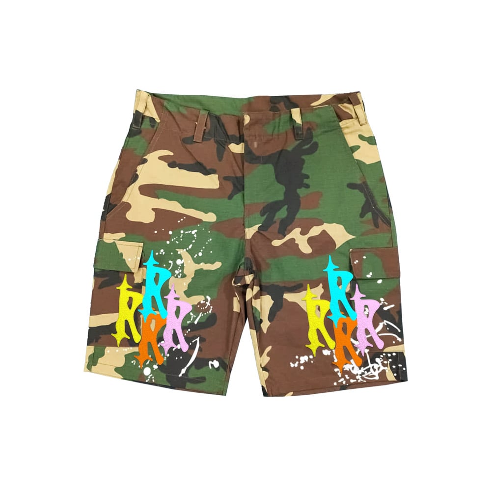 RTTO “ Crazy Camo “ Cargo Shorts