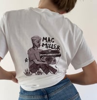 Image 2 of mac miller shirt - black and white 