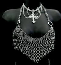 Image 1 of HOLLOW HELL- XS Chainmail Halter Top