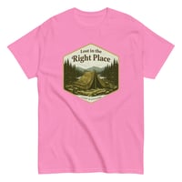 Image 10 of Unisex classic tee, Lost in the Right Place T-Shirt | Camping Explore Outdoor Graphic Tee