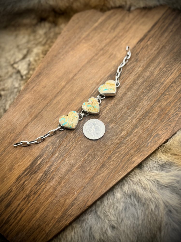 Image of Royston Ribbon Heart Bracelet