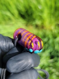 Image 2 of Plum Sunset Paw Bean Pendant