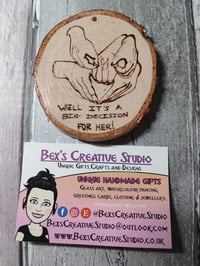 Image 5 of Hand Pyrography Labyrinth Movie ornaments