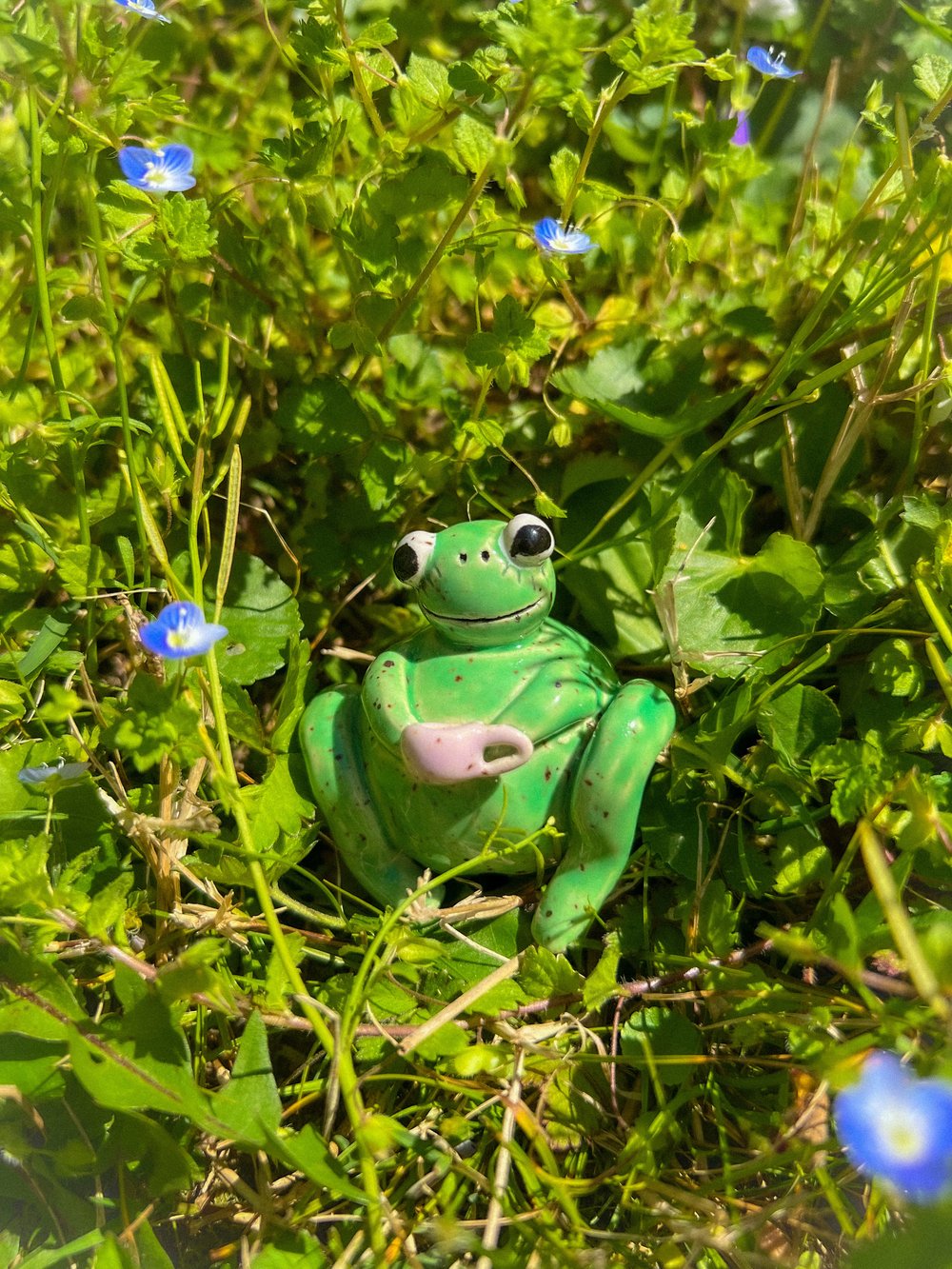 Image of frog tea party fwends