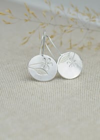 Image 2 of Floral print earrings