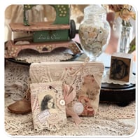 Image 2 of French style sewing zipper purse and needle book and seam binding ribbon