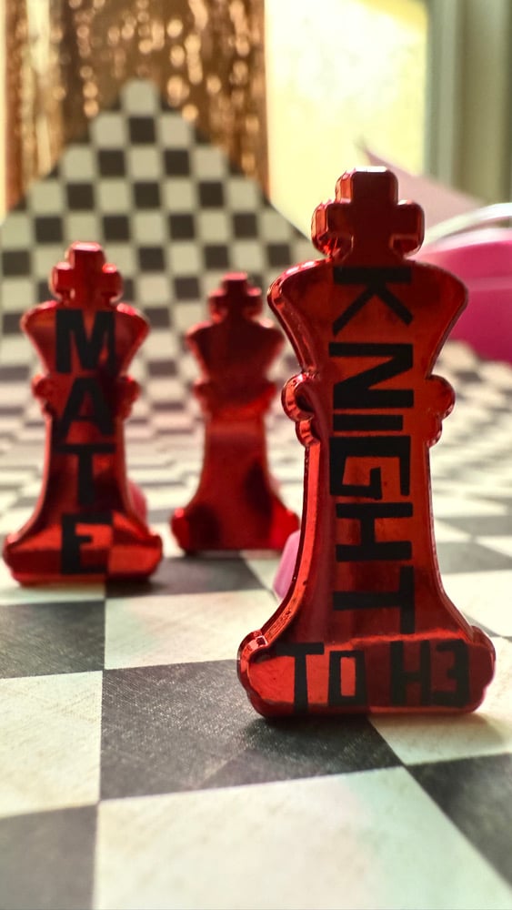 Image of Chrome Chess Pins