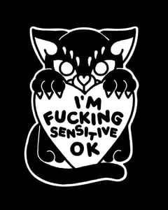 Image of XL sensitive sticker