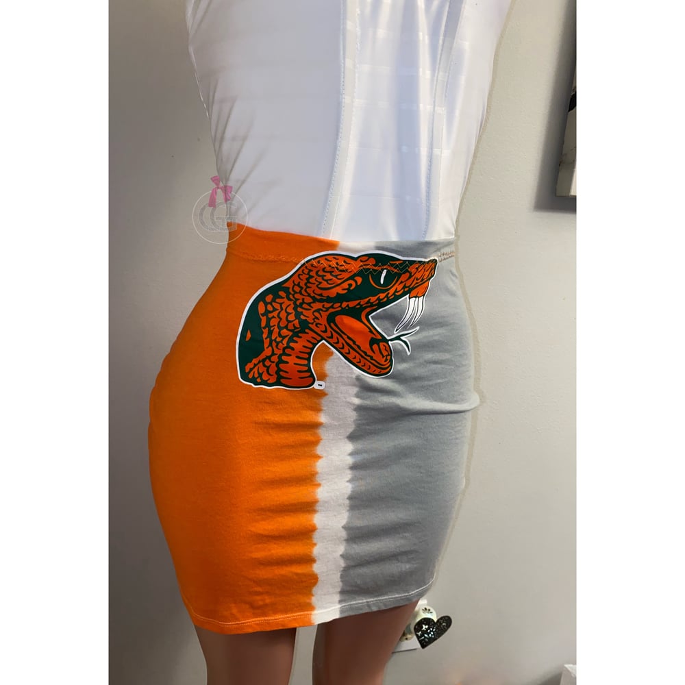 Image of Tie-dye rattler skirt