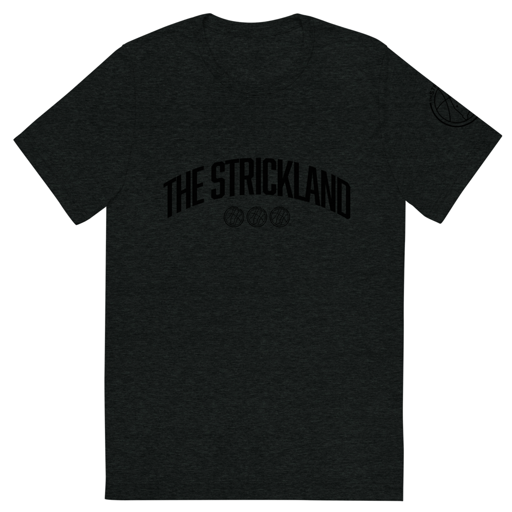 Strickland U (Black Text) Tri-Blend Short sleeve t-shirt