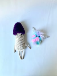 Image 1 of Fungey Town Folk and Fairyfluff finger puppet - Sporel and Spark 