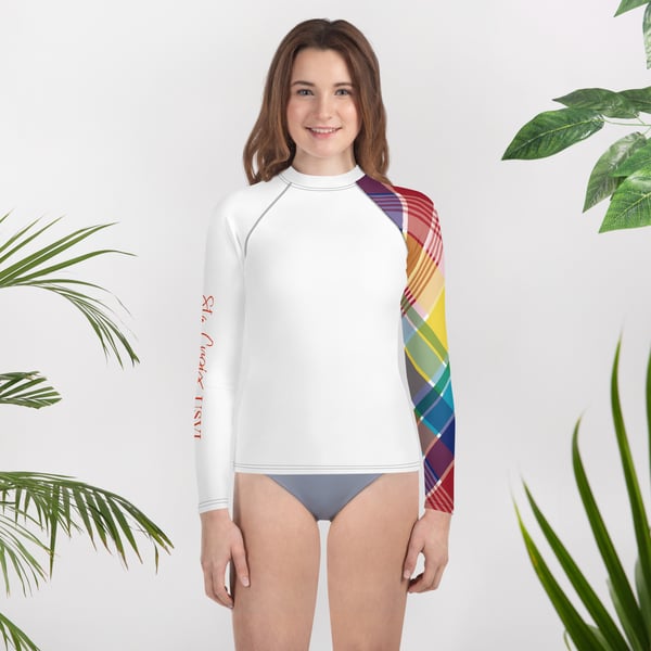 Image of Youth Rash Guard-Madras Sleeve