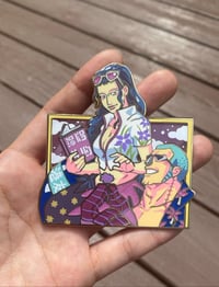 Image 1 of Gold Flower Robot Pin