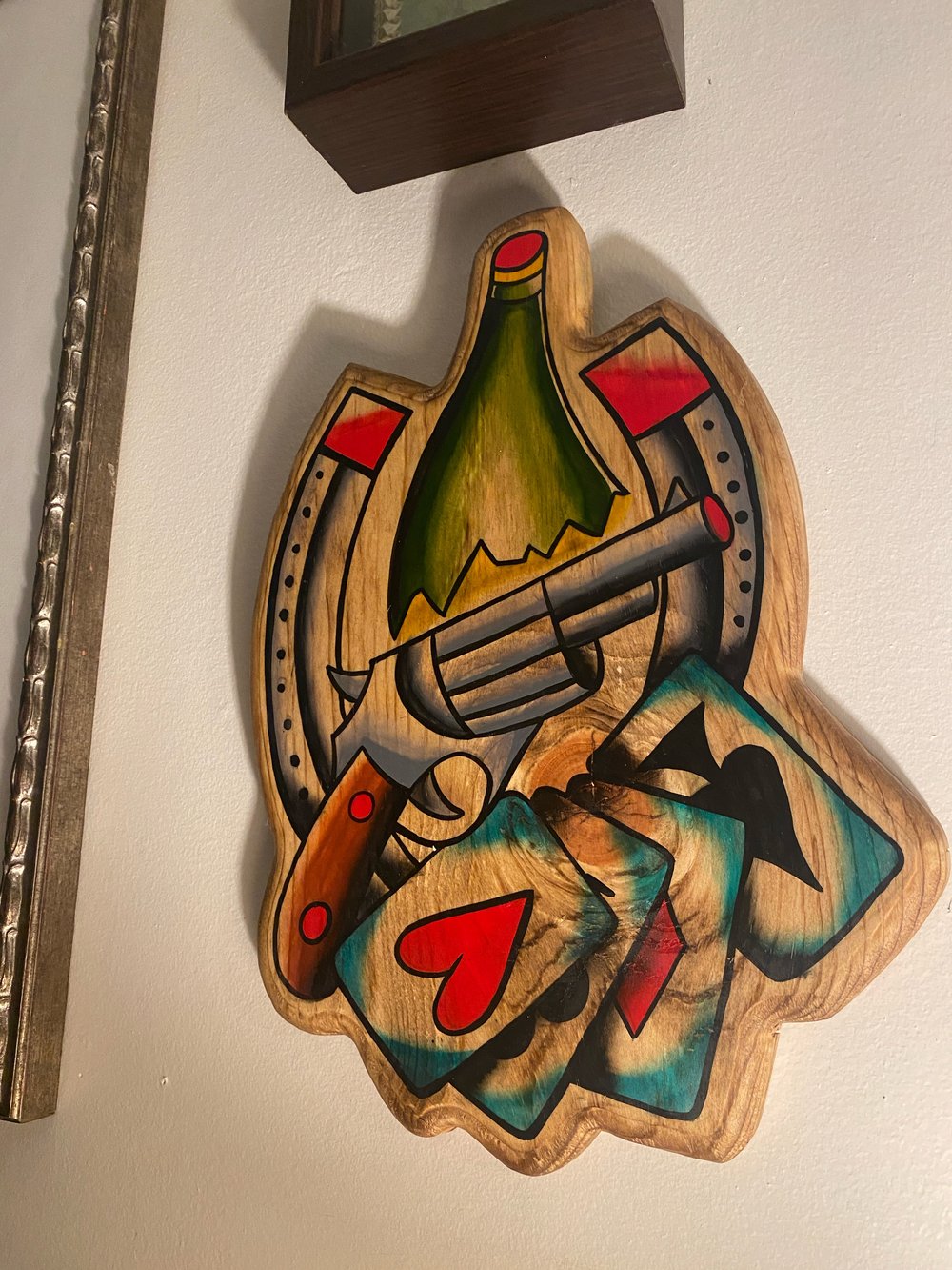 Man’s Ruin Wood Cutout Wall Art