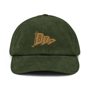 Camp Flag Corduroy Hat - Olive & Black