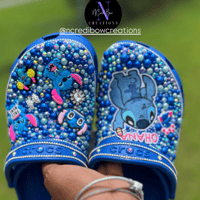 Image 3 of Stitch Bling Crocs