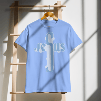 Image 8 of DryBlend® T-Shirt (Jesus) he has risen