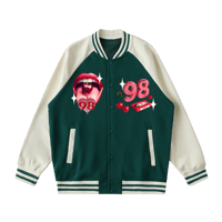 Image 1 of MEAN GREEN VARSITY JACKET 