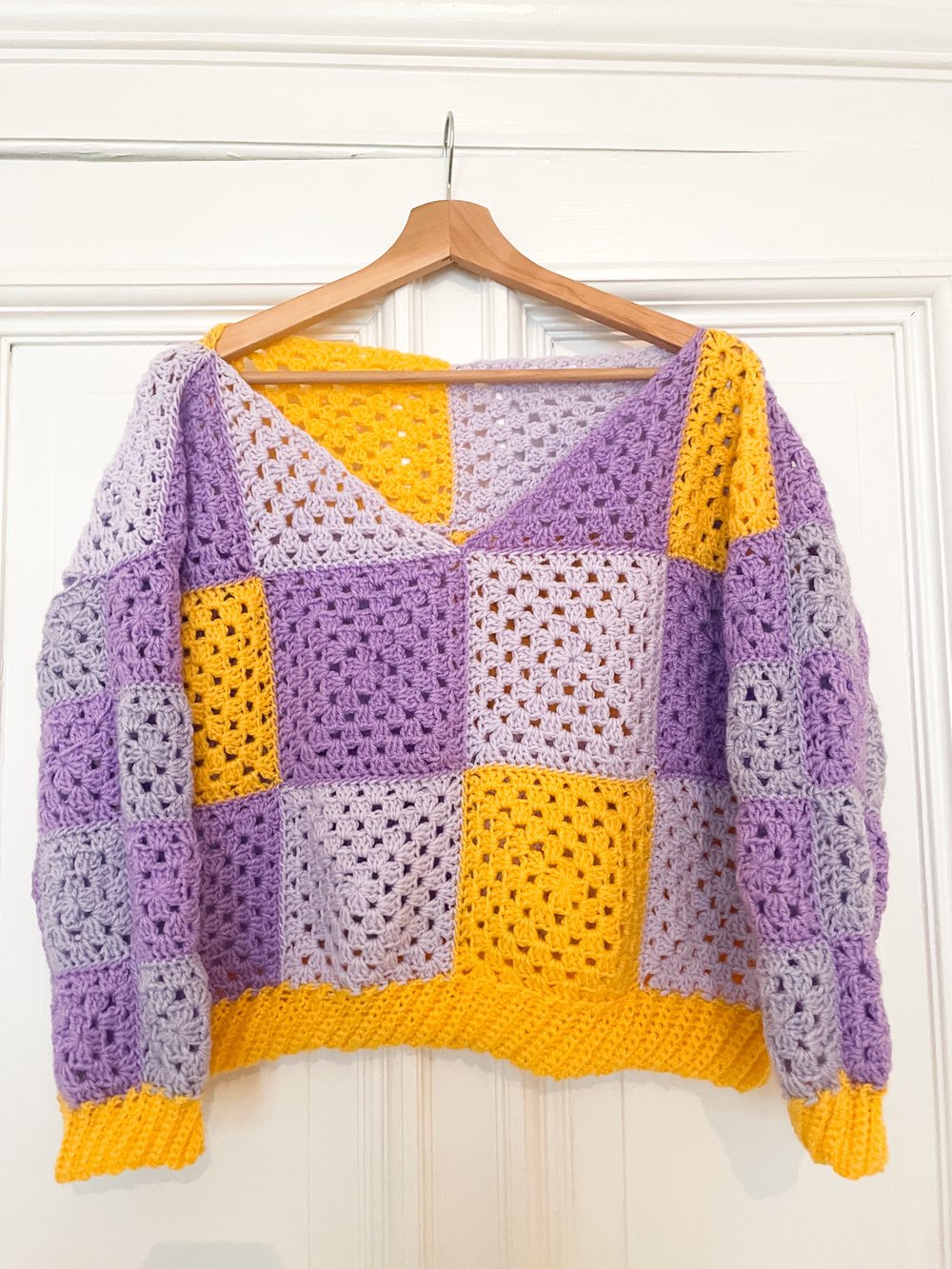 LILAC Granny Square Sweater