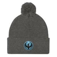 Image 7 of Pom-Pom Beanie - Blue Rebel Loon