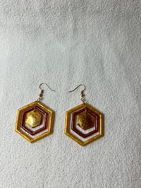 Image 2 of Hexagon Earrings 