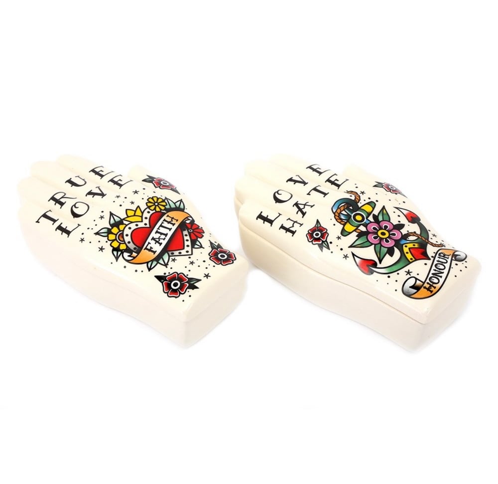 Image of Palmistry Tattoo Trinket Box