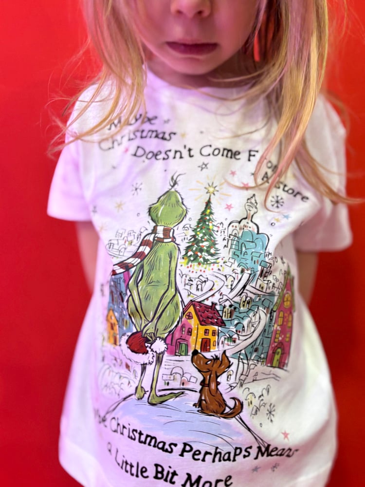 Image of A Christmas grinch children’s tee/sweater