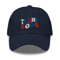 Image 10 of Trump 2024 Retro - Dad hat from PatriotsCo