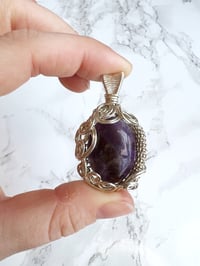 Image 2 of amethyst coil pendant