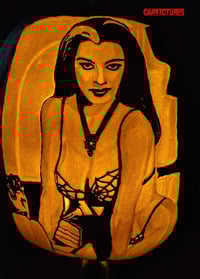Image 1 of Lily Munster black foam pumpkin 