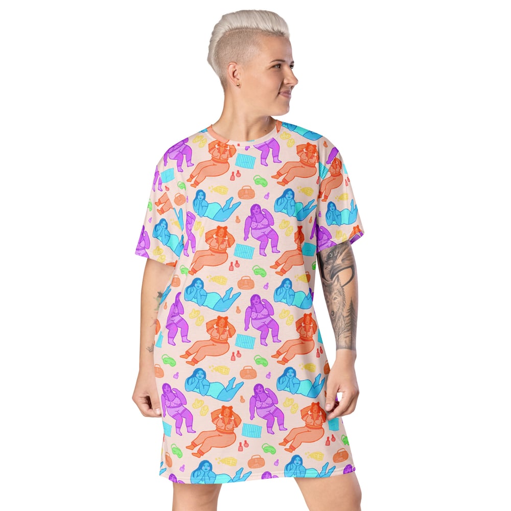 Image of Slumber Party T-Shirt Dress