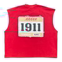 Image 3 of Finish Line Muscle Tee (Red)