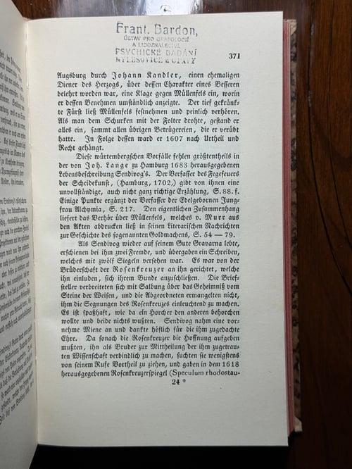 Image of Original Book from Library of Franz Bardon - Schmieder: Geschichte der Alchemie (1927)