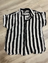 Small - large Stripe button up *no stretch