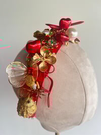 Image 2 of Red trinket padded headband 